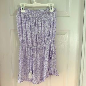 Sleeveless floral romper